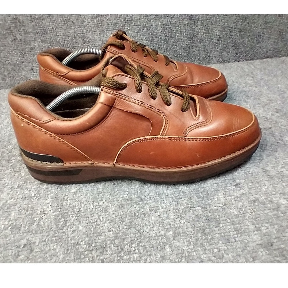 Hush Puppies Mens 78019-7 Mahogany Leather Walking Shoes Sneakers Size 11 M